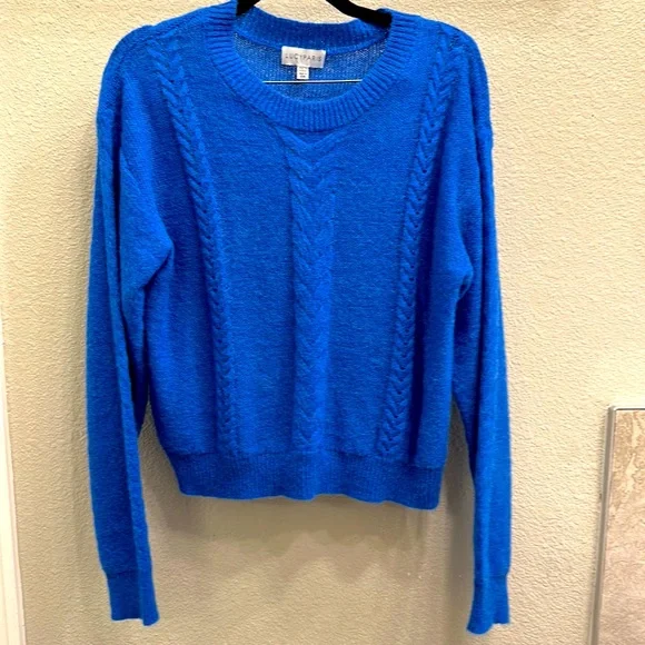 Lucy Paris Sweaters Lucy Paris Blue Sweater Poshmark
